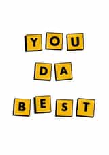 Scrabble you da best card created by Season & Field