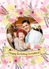 Personalised Birthday Photo Card created by Little Silverleaf - happy birthday grandma photocard