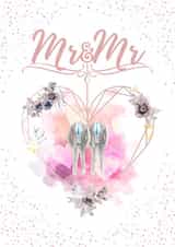 Gay Mr and Mr - Watercolour Wedding Card created by SIMO 08
