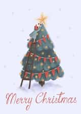 Merry Christmas card created by Olga Zolotykh