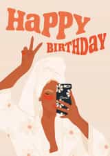 Cute Birthday Card - For Her - Pamper created by Anna Victoriart