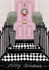 Merry Christmas London Townhouse card created by Doodling Bec