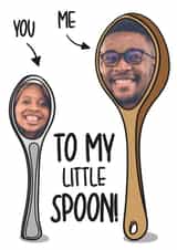 Personalised Valentines Day Photo Card created by TeePee Creations - Spoons