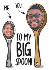 Personalised Valentines Day Photo Card created by TeePee Creations - Big Spoon