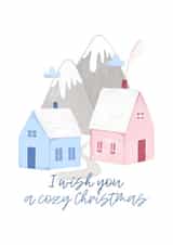 Cozy house winter Christmas Card created by mikhaleeevich