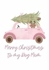 Dog with a Christmas tree  created by mikhaleeevich