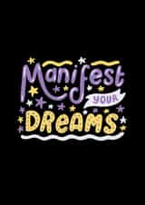 Manifest Your Dreams Good Luck Card created by @studio27eleven