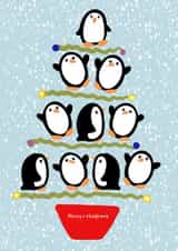 Penguin Tree created by Sarah Barker Illustrations