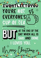 Nessa Smithy I love you Christmas card created by Logos By Abi