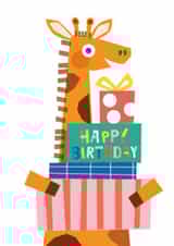 Happy Birthday Giraffe Card created by Emily Spikings