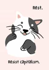 Resist capitalism created by Anu Priya