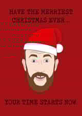 Little Alex Horne Taskmaster Christmas Card created by Little Spoon