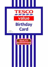 Tesco Value Birthday Card created by Pottsy Prints