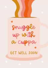 Snuggle up with a Cuppa Get Well Soon Card created by The Pattern Press