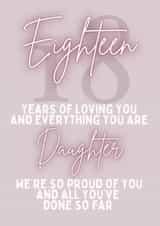 Daughter 18th Card created by Pretty Cute