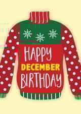December Christmas Jumper Birthday created by Shutterjunkie