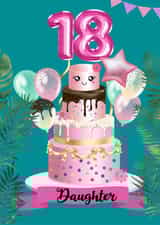 Daughter - Happy 18th Cake Day! created by Kerrylovescards