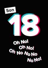 Son 18 Oh No!!!! created by Quinton cards