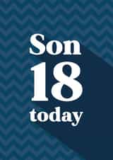 Son 18 today created by Quinton cards