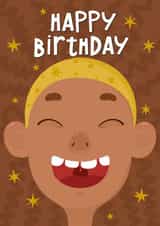 Birthday cut card created by Katerina Ren