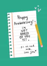 Not Bored of you Yet created by Charley Muttitt