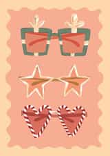Novelty Glasses Christmas Card created by Enyou Draws