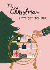 Festive Christmas - Drinks trolley- Drink- Merry Christmas- Alcohol  created by Jennifer Protheroe