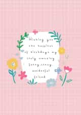 Wishing you the happiest of birthdays created by Jessica Eyre