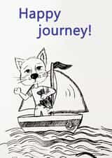 postcard wish you a happy journey created by Julia BU