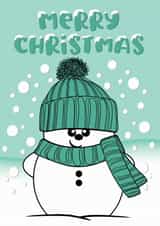 Cheeky Snowman Merry Christmas Card created by Krimbles