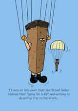 Bread soldiers arriving for a dip created by Murray Bothwell