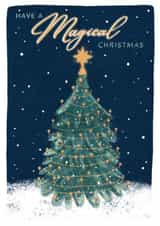 Magical Christmas Tree White Christmas created by Bethany Illustrations