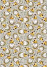 Send a smile - bumble bee inspired- gnomes - pattern print created by Bonny Shatwell