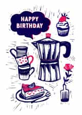 Coffee and cake created by Karin van der Vegt