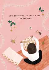 Beginning to look a lot like Christmascard created by Helen Mackay 