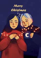 Merry Chrismas cute card created by AnnaKobalt