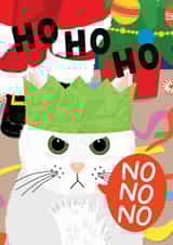 Cat Christmas Card created by Sweary Cats by Leaf Lane Studio