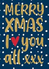 Merry Xmas card for your loved ones created by JayneyD Designs