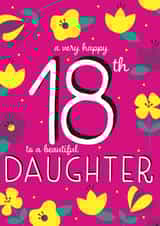 Happy 18th Birthday Daughter created by Juniper and Rose Studio