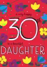 Happy 30th Birthday Daughter created by Juniper and Rose Studio