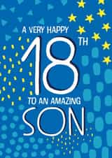 Happy 18th Birthday Son created by Juniper and Rose Studio