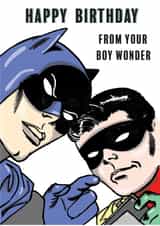 Batman and Robin Birthday Card created by Cardology