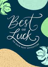 Best of Luck card created by Lea Velasquez