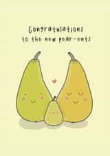 Congratulations To The New Pearents - New Parents / First Baby Card created by Little Big Pie
