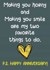 Naughty Anniversary Card For Your Partner. 1001 created by Nidd And Rigg!