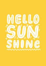 Hello Sunshine New Baby Congratulations Card created by @studio27eleven