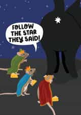 Confused by the cats bum, Christmas Card created by Sweary Cats by Leaf Lane Studio