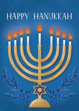 Hanukka Candelabrum created by Paper Valley Design Studio