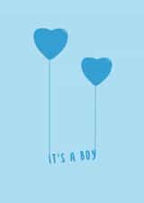 'IT'S A BOY' NEW BABY CONGRATULATIONS CARD created by Sean Cullen