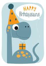 Happy Birthdayasaurus created by Stripey Cats